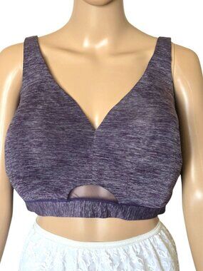 Cacique Lightly Lined No Wire purple Bra size 46DDD